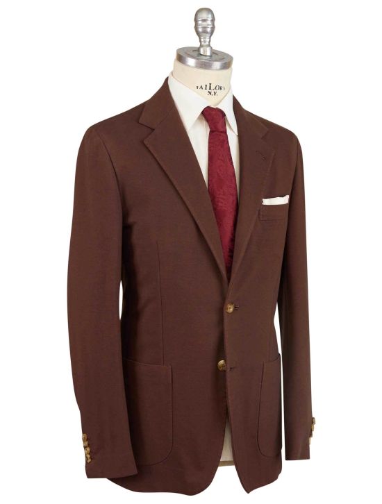 Kiton Kiton Brown Cotton Ea Blazer Brown 001