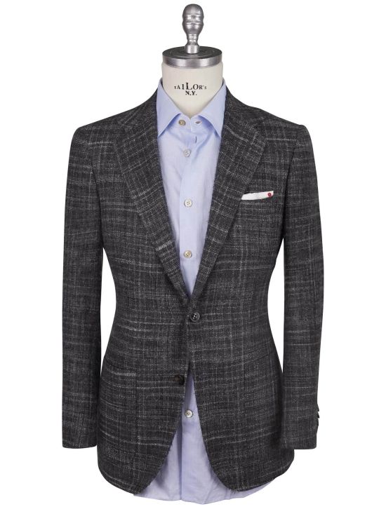 Kiton Kiton Gray Cashmere Silk Blazer Gray 000