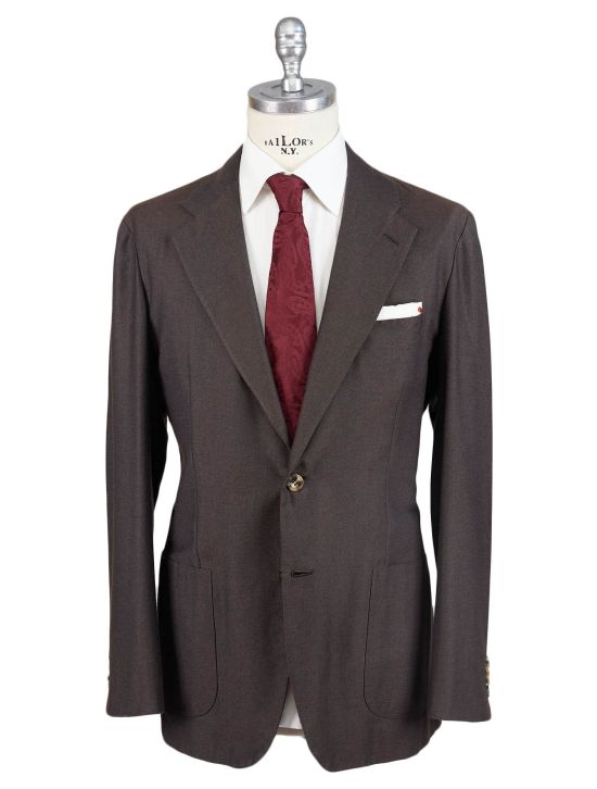 Kiton Kiton Brown Cotton Cashmere Blazer Brown 000