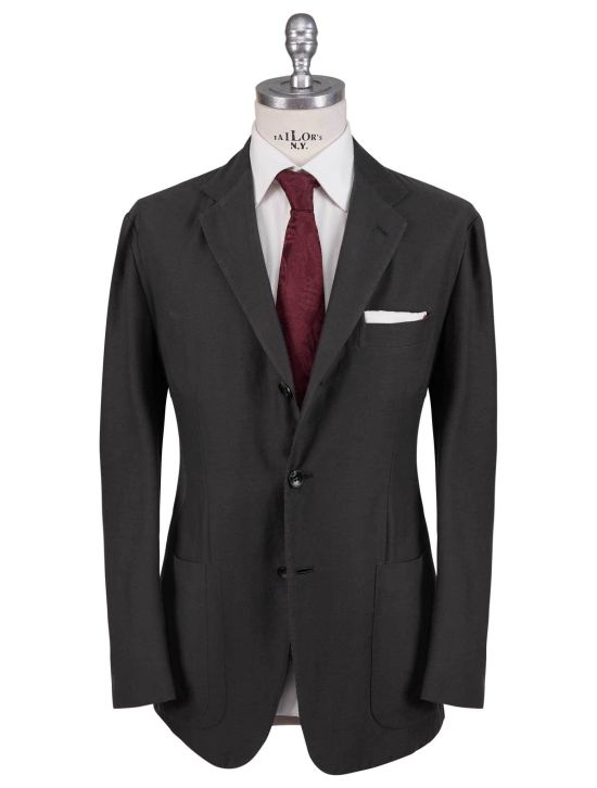 Kiton Kiton Green Cotton Cashmere Blazer Green 000