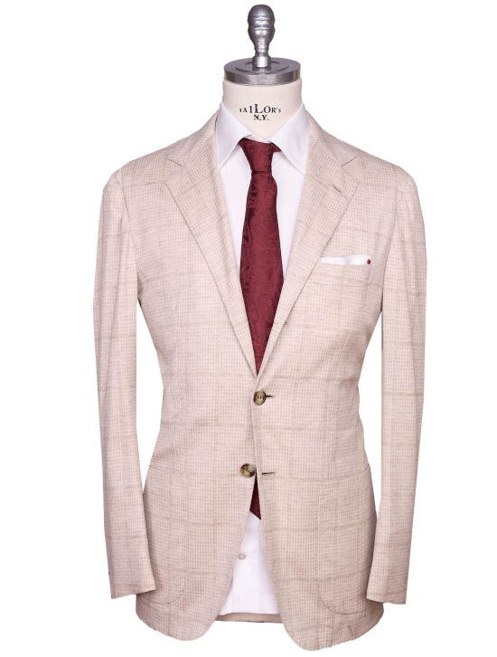 Kiton Kiton Beige Cashmere Blazer Beige 000