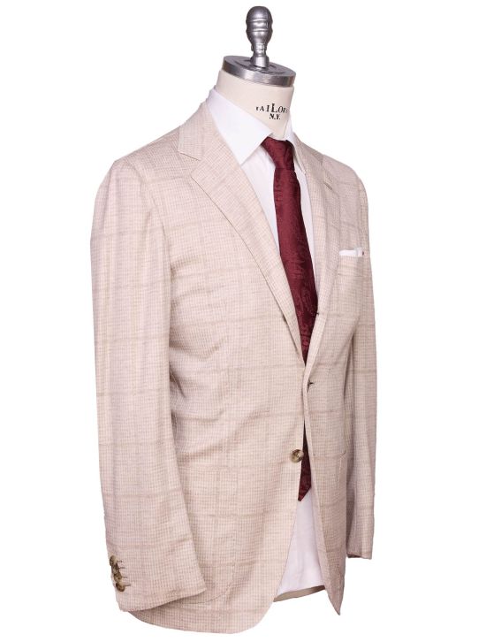 Kiton Kiton Beige Cashmere Blazer Beige 001