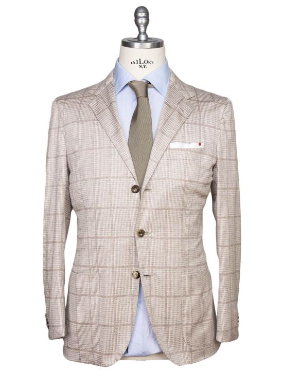 Kiton Kiton Beige Cashmere Blazer Beige 000