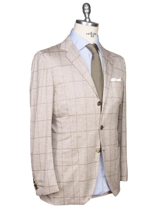 Kiton Kiton Beige Cashmere Blazer Beige 001