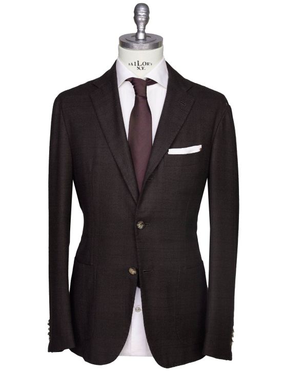 Kiton Kiton Brown Cashmere Silk Blazer Brown 000