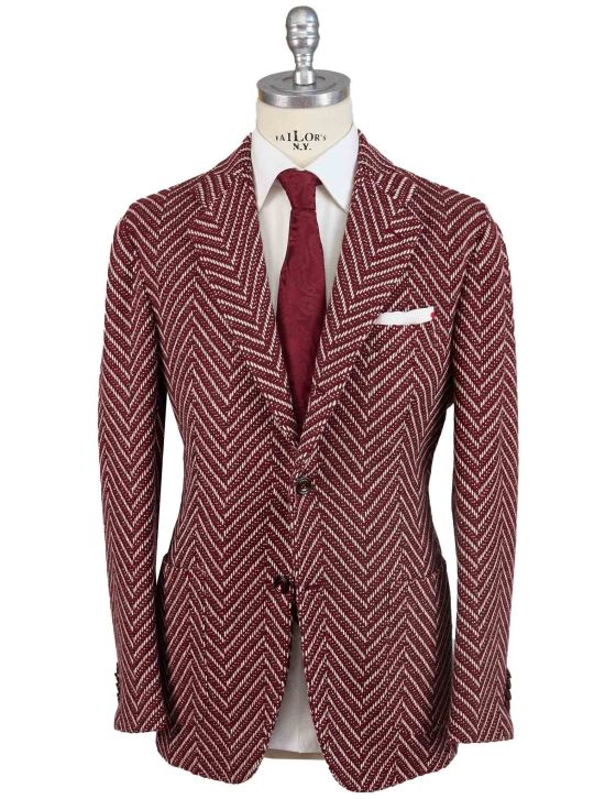 Kiton Kiton Red White Cashmere Blazer Red / White 000