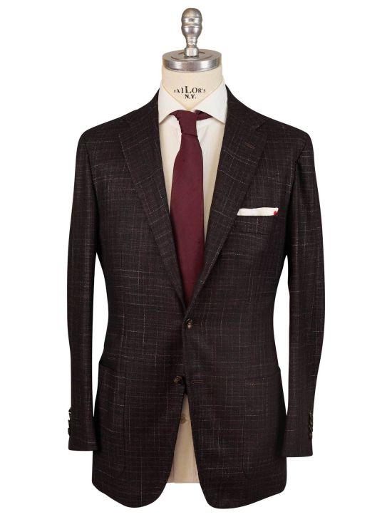 Kiton Kiton Brown Cashmere Silk Blazer Brown 000