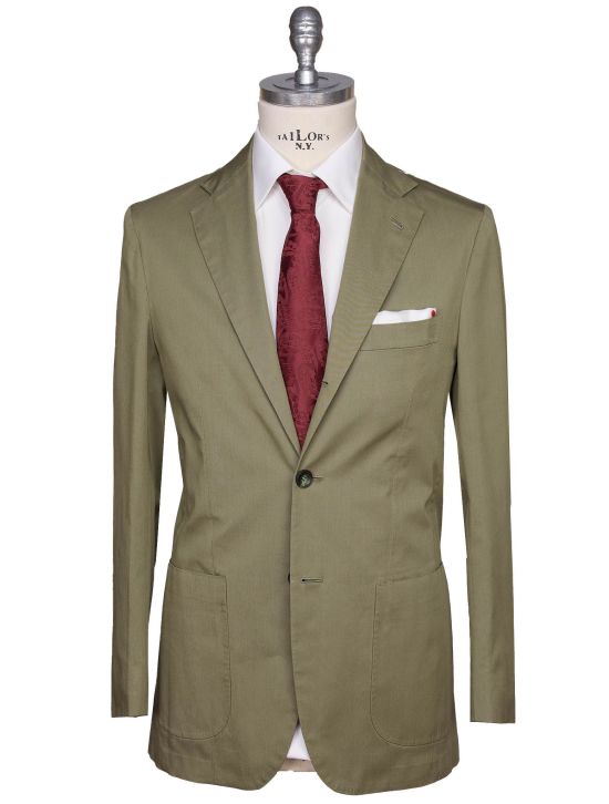 Kiton Kiton Green Lycra Viscose Silk Ea Blazer Green 000