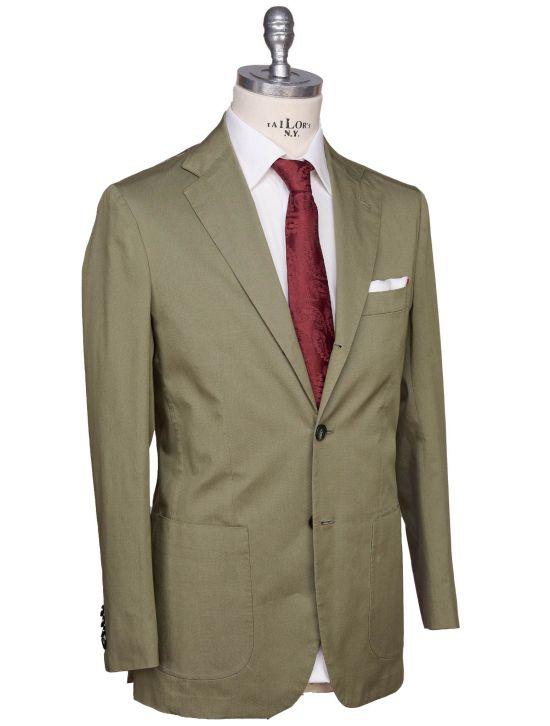 Kiton Kiton Green Lycra Viscose Silk Ea Blazer Green 001