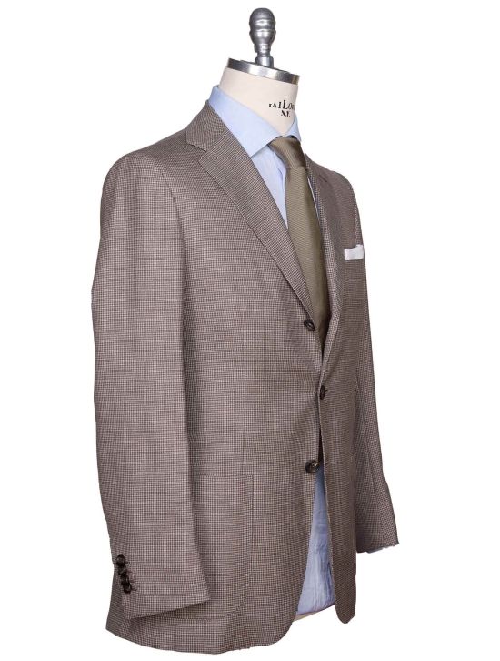 Kiton Kiton Brown Virgin Wool Blazer Brown 001