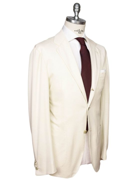 Kiton Kiton White Cashmere Blazer White 001