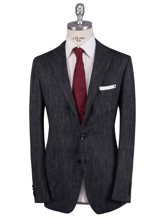 Kiton Kiton Multicolor Cashmere Cotton Silk Pa Virgin Wool Blazer Gray 000