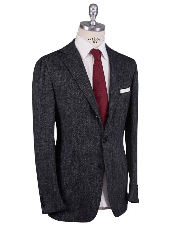 Kiton Kiton Multicolor Cashmere Cotton Silk Pa Virgin Wool Blazer Gray 001