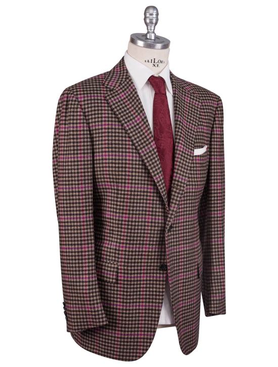 Kiton Kiton Multicolor Cashmere Guanaco Argentina Blazer Multicolor 001