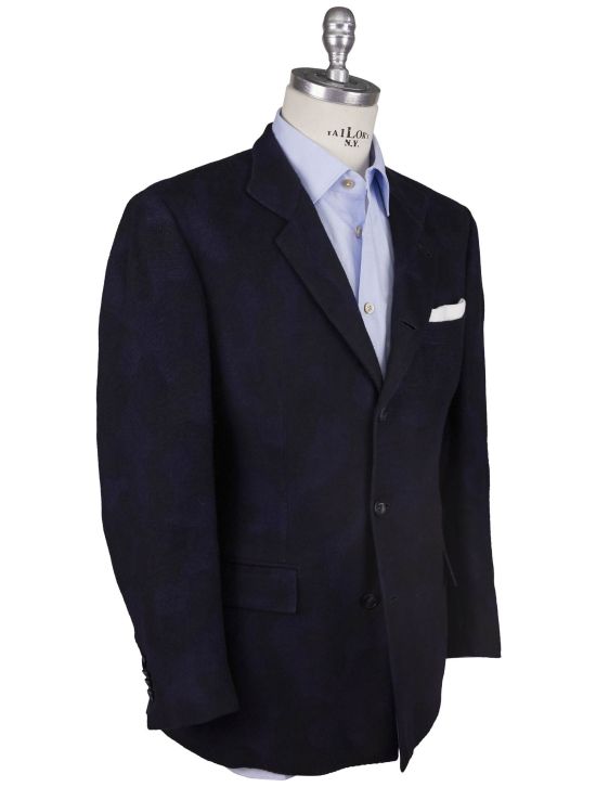 Kiton Kiton Blue Vicuna Peru Silk Blazer Blue 001