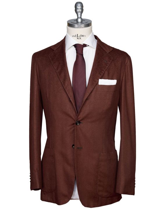 Kiton Kiton Brown Vicuna Peru Silk Blazer Brown 000