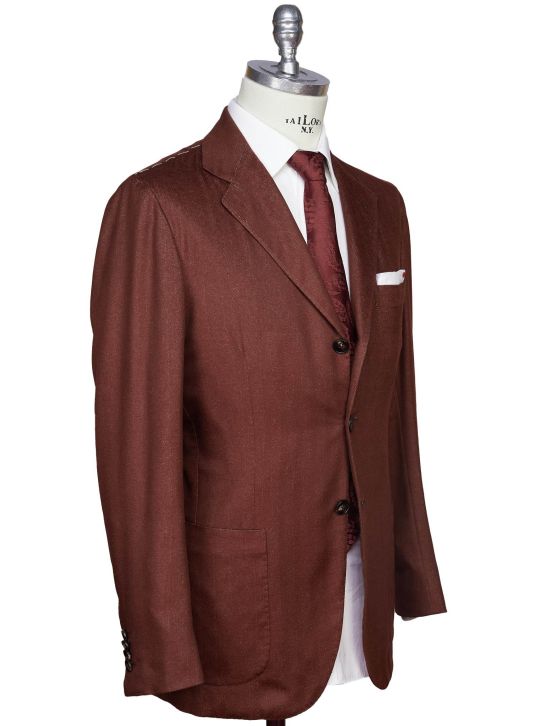 Kiton Kiton Brown Vicuna Peru Silk Blazer Brown 001