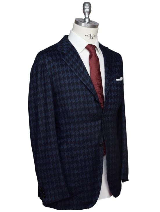 Kiton Kiton Blue Vicuna Peru Silk Blazer Blue 001