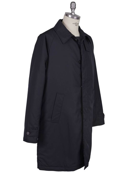 KNT Kiton Knt Blue PL Overcoat Blue 001