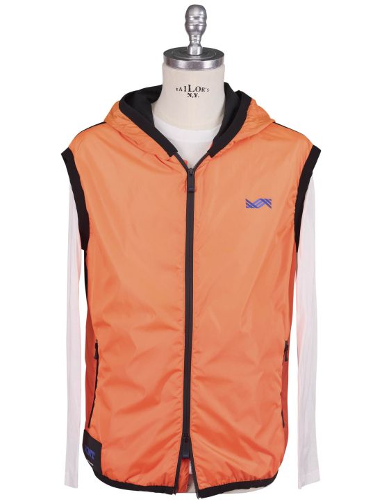 KNT Kiton Knt Black Orange Pa Vest Black / Orange 000