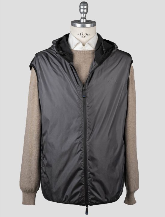 Kiton Kiton Knt Gray Black Pa Vest Gray / Black 000