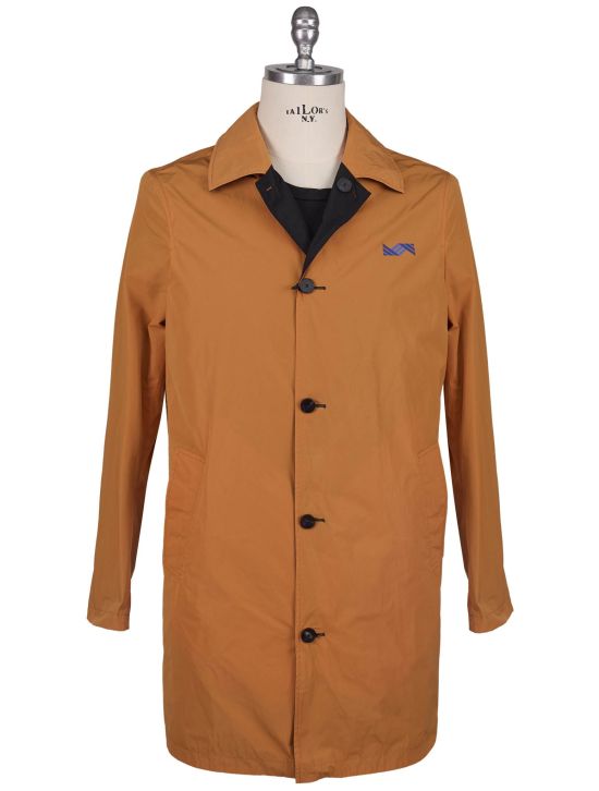 KNT Kiton Knt Orange Black PL Overcoat Orange / Black 000