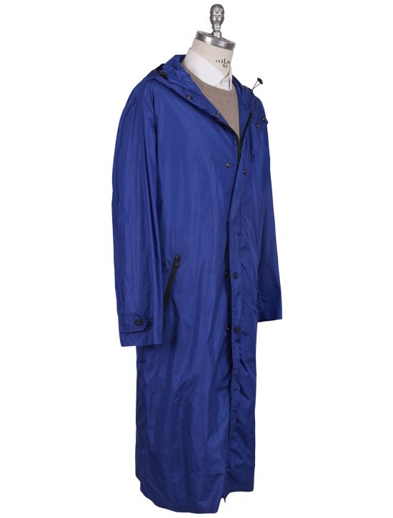 KNT Kiton Knt Blue PA Overcoat Blue 001