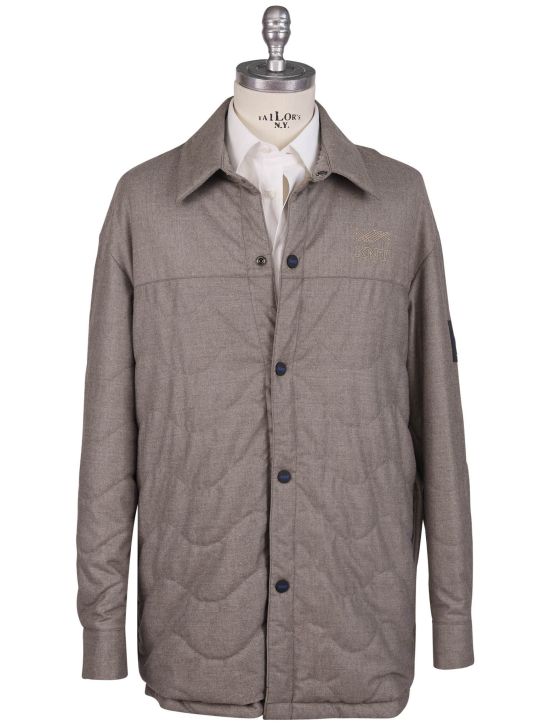 KNT Kiton Knt Gray PA Coat Gray 000