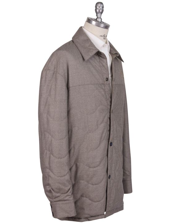 KNT Kiton Knt Gray PA Coat Gray 001