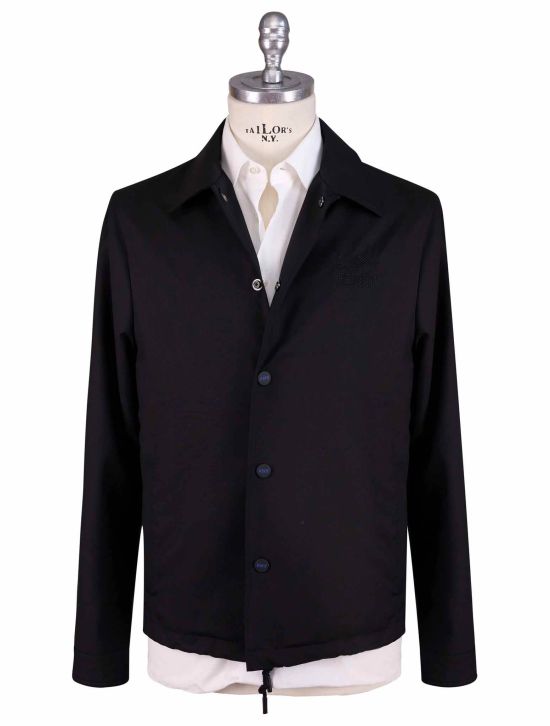 KNT Kiton Knt Black Virgin Wool Blazer Black 000