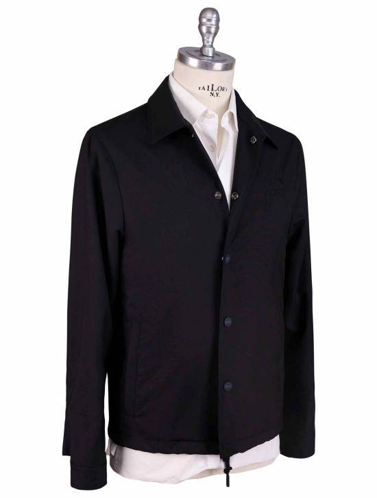 KNT Kiton Knt Black Virgin Wool Blazer Black 001