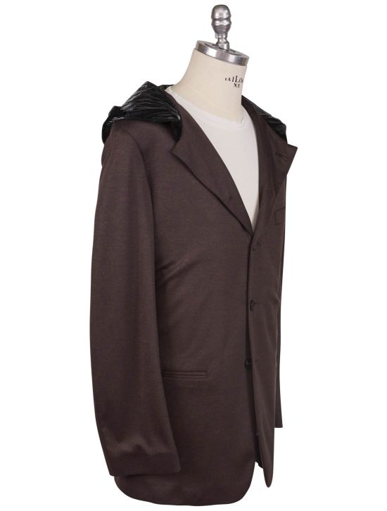 KNT Kiton Knt Brown Wool Coat Brown 001