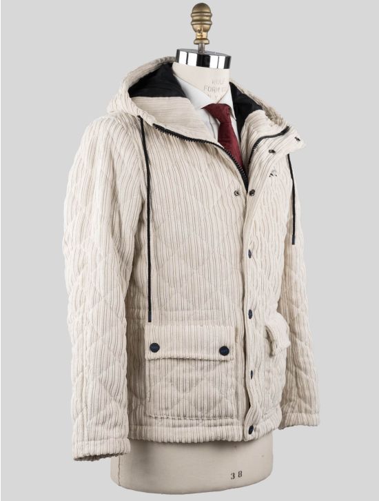 KNT KNT Kiton White Pl Pa Coat Velvet White 001