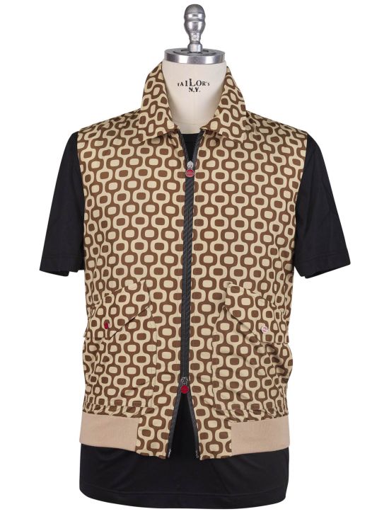 Kiton Kiton Beige Brown Pl Vest Beige / Brown 000