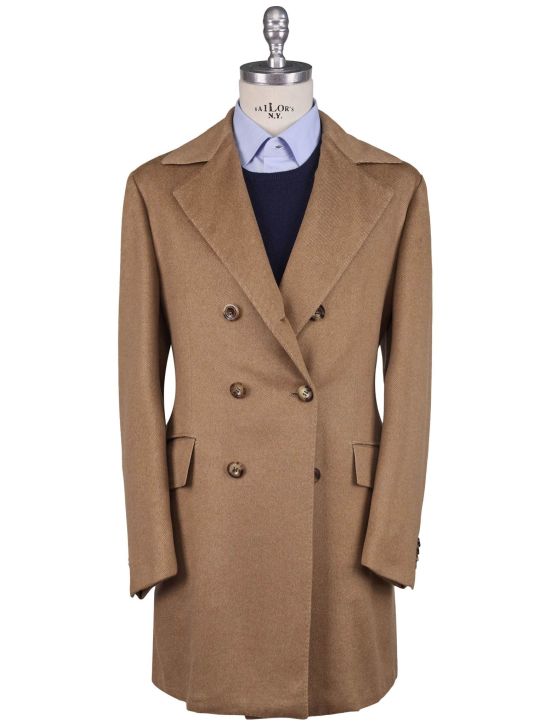 Kiton Kiton Brown Cashmere Vicuna Peru Overcoat Brown 000