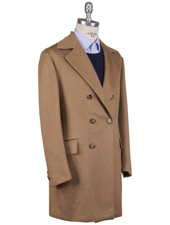 Kiton Kiton Brown Cashmere Vicuna Peru Overcoat Brown 001