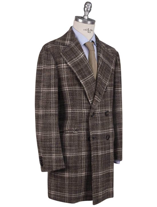 Kiton Kiton Multicolor Cashmere Silk Overcoat Multicolor 001