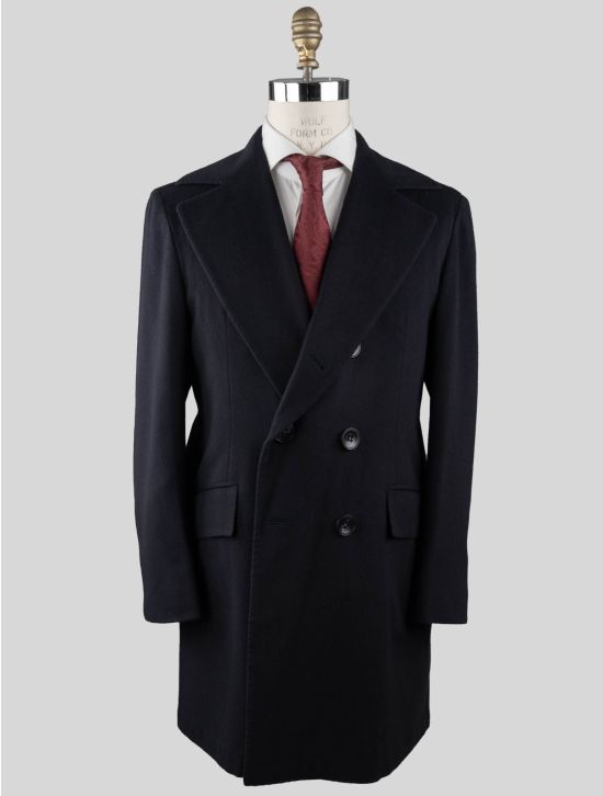 Kiton Kiton Blue Vicuna Perù Overcoat Blue 000