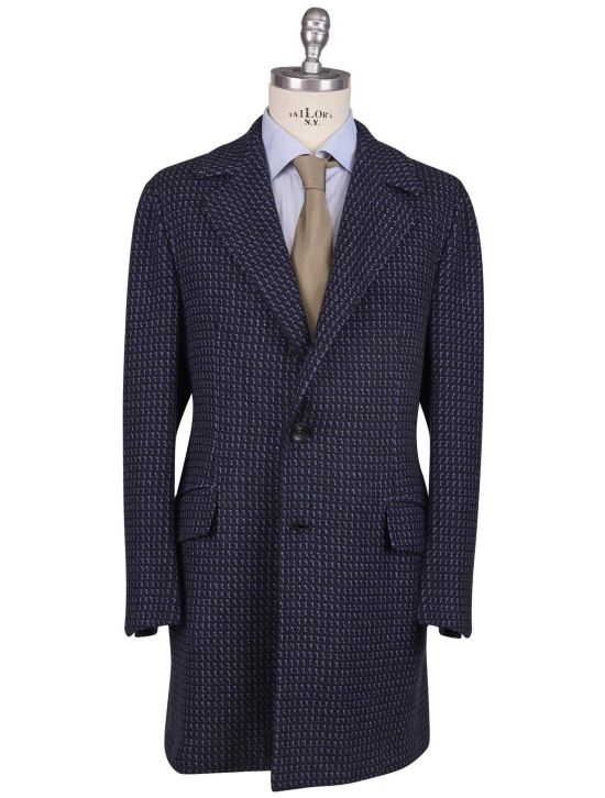 Kiton Kiton Blue Cashmere Overcoat Blue 000