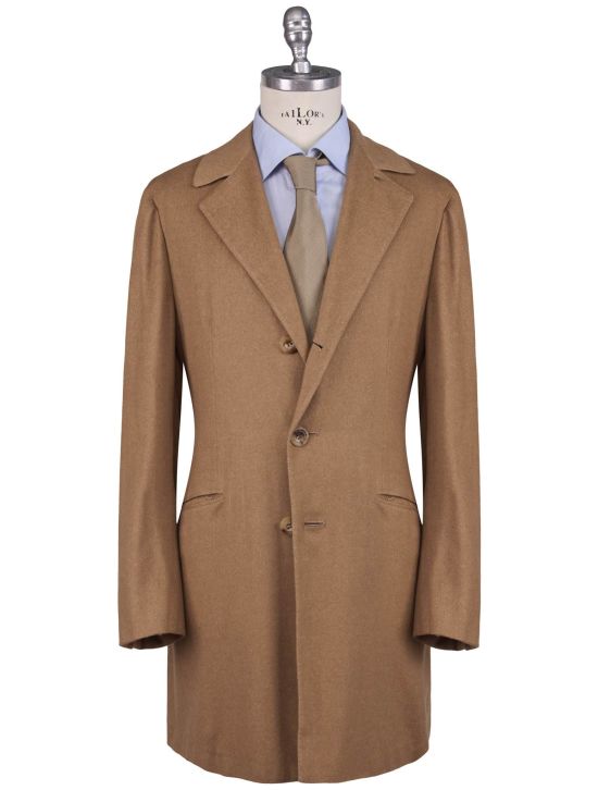 Kiton Kiton Brown Vicuna Peru Cashmere Silk Overcoat Brown 000