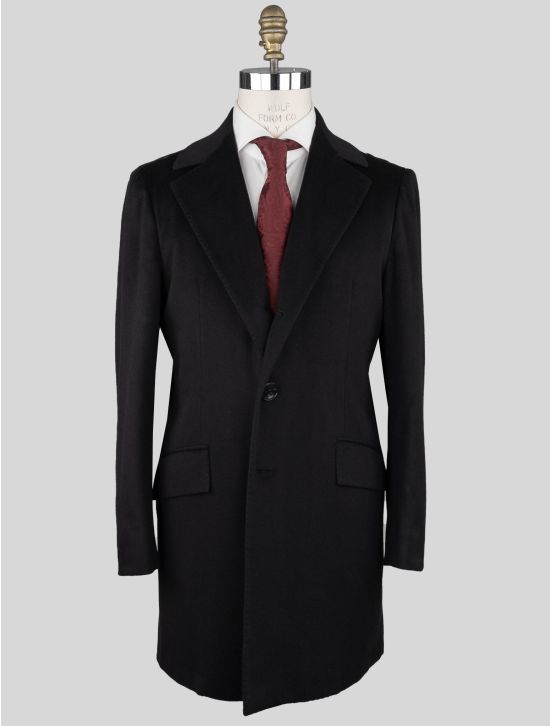 Kiton Kiton  Black Vicuna Perù Overcoat Black 000