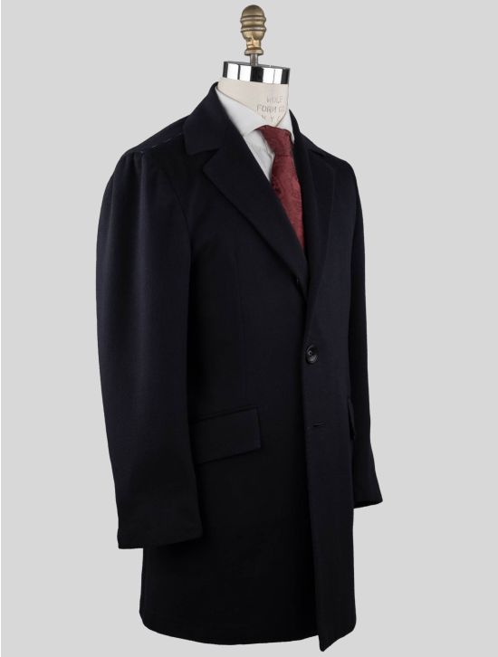 Kiton Kiton  Blue Vicuna Perù Overcoat Blue 001