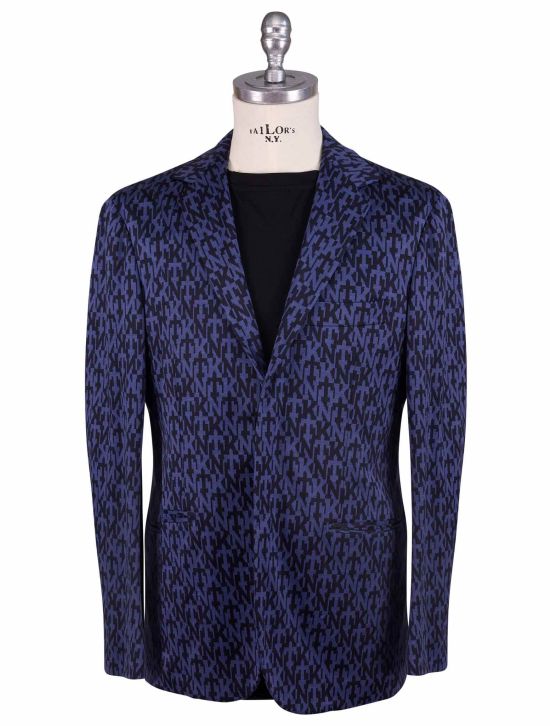 KNT Kiton Knt Blue Cotton Cashmere Pa Blazer MOD. Easy Blue 000