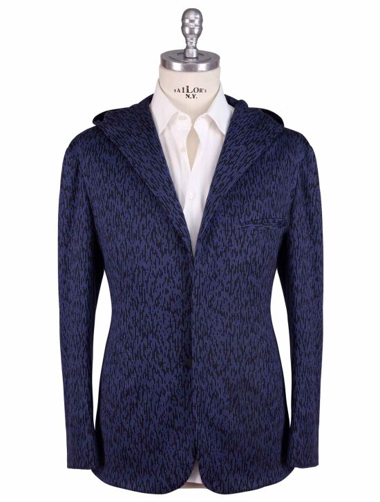 KNT Kiton Knt Blue Cotton Cashmere Pa Blazer MOD. KING Blue 000