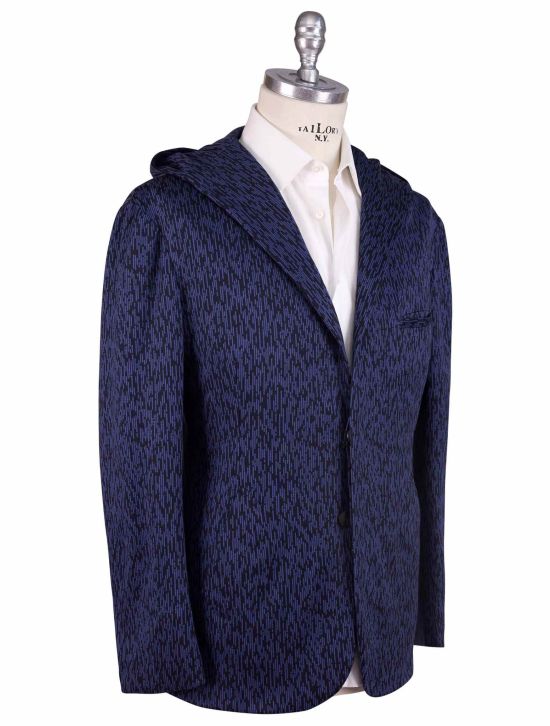 KNT Kiton Knt Blue Cotton Cashmere Pa Blazer MOD. KING Blue 001