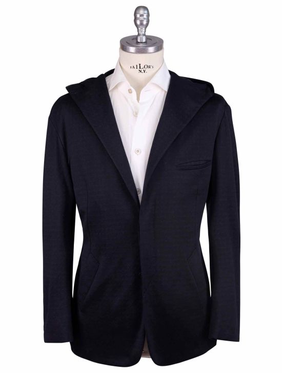 KNT Kiton Knt Blue Cotton Cashmere Pa Blazer Mod. King Blue 000