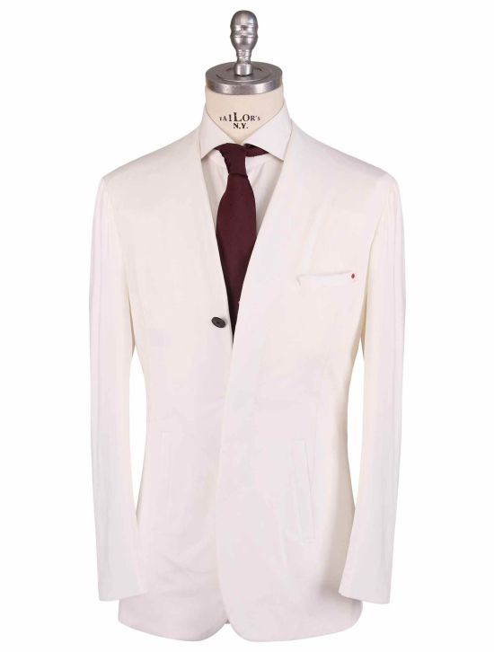 KNT Kiton Knt White Pa Ea Blazer White 000