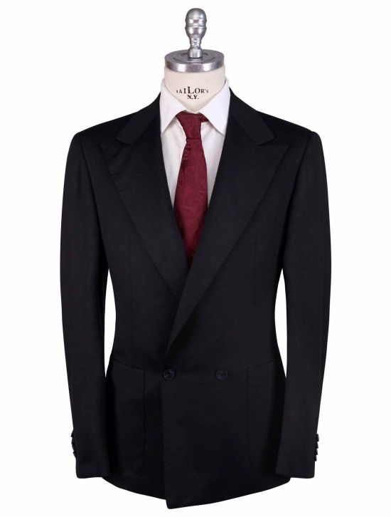 KNT Kiton Knt Black Wool Blazer Black 000