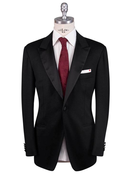 Kiton Kiton Black Cashmere Pl Smoking Blazer Black 000