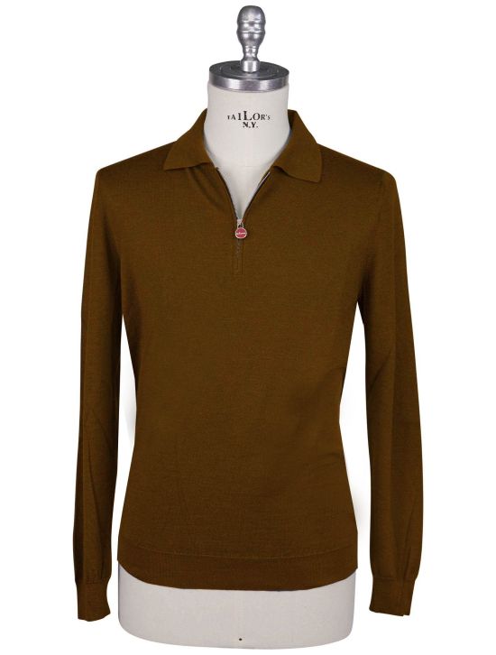 Kiton Kiton brown Cashmere Silk Sweater Polo Brown 000